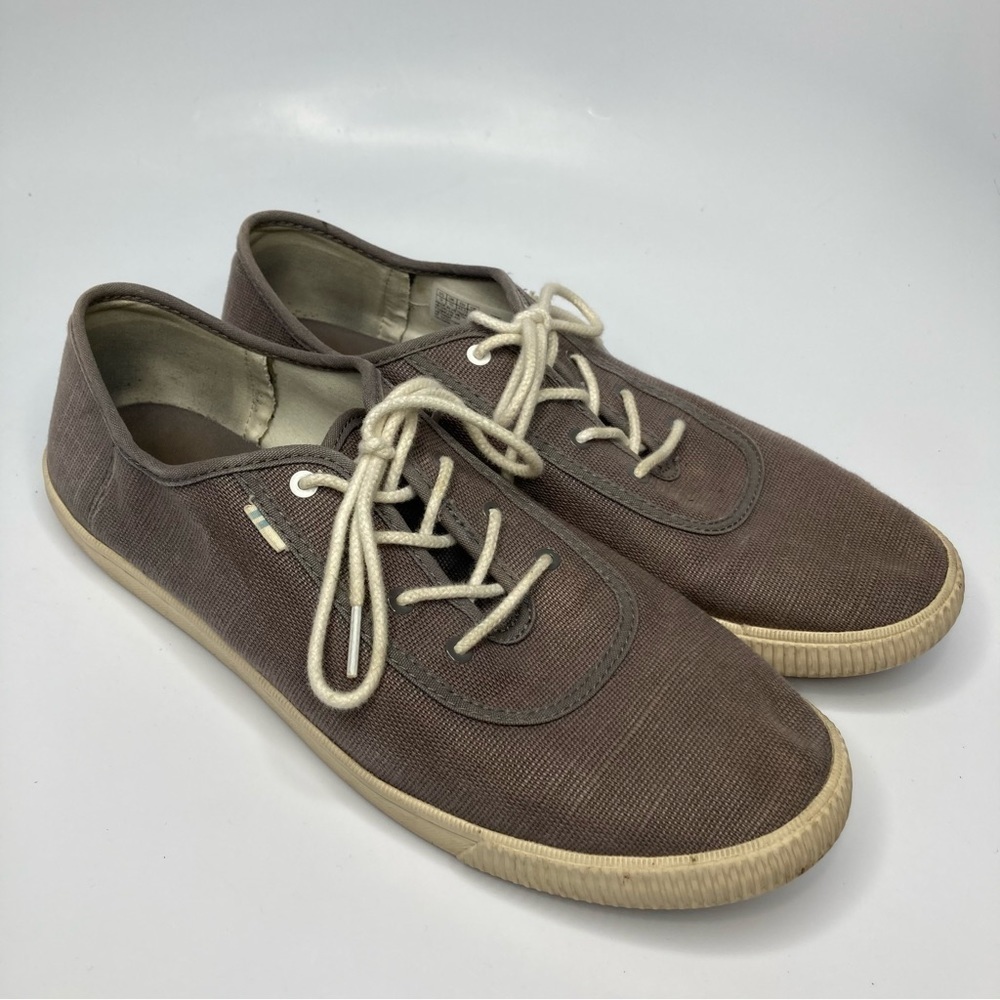 Toms gray canvas sneakers size 12